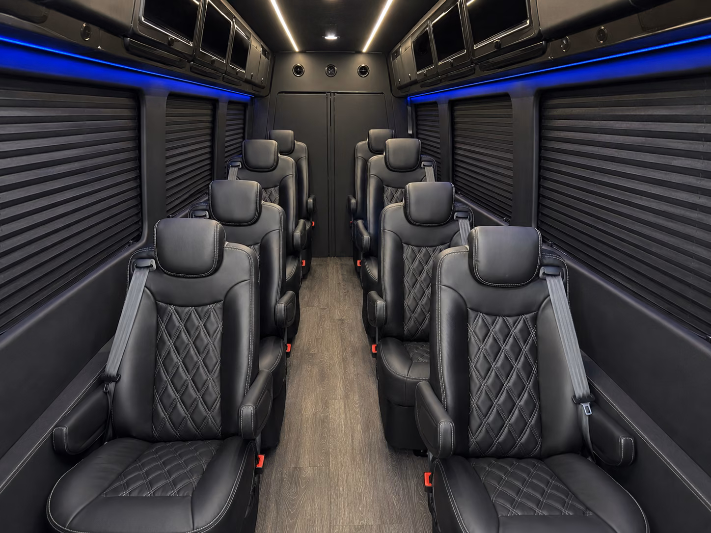 18 passenger sprinter van inside