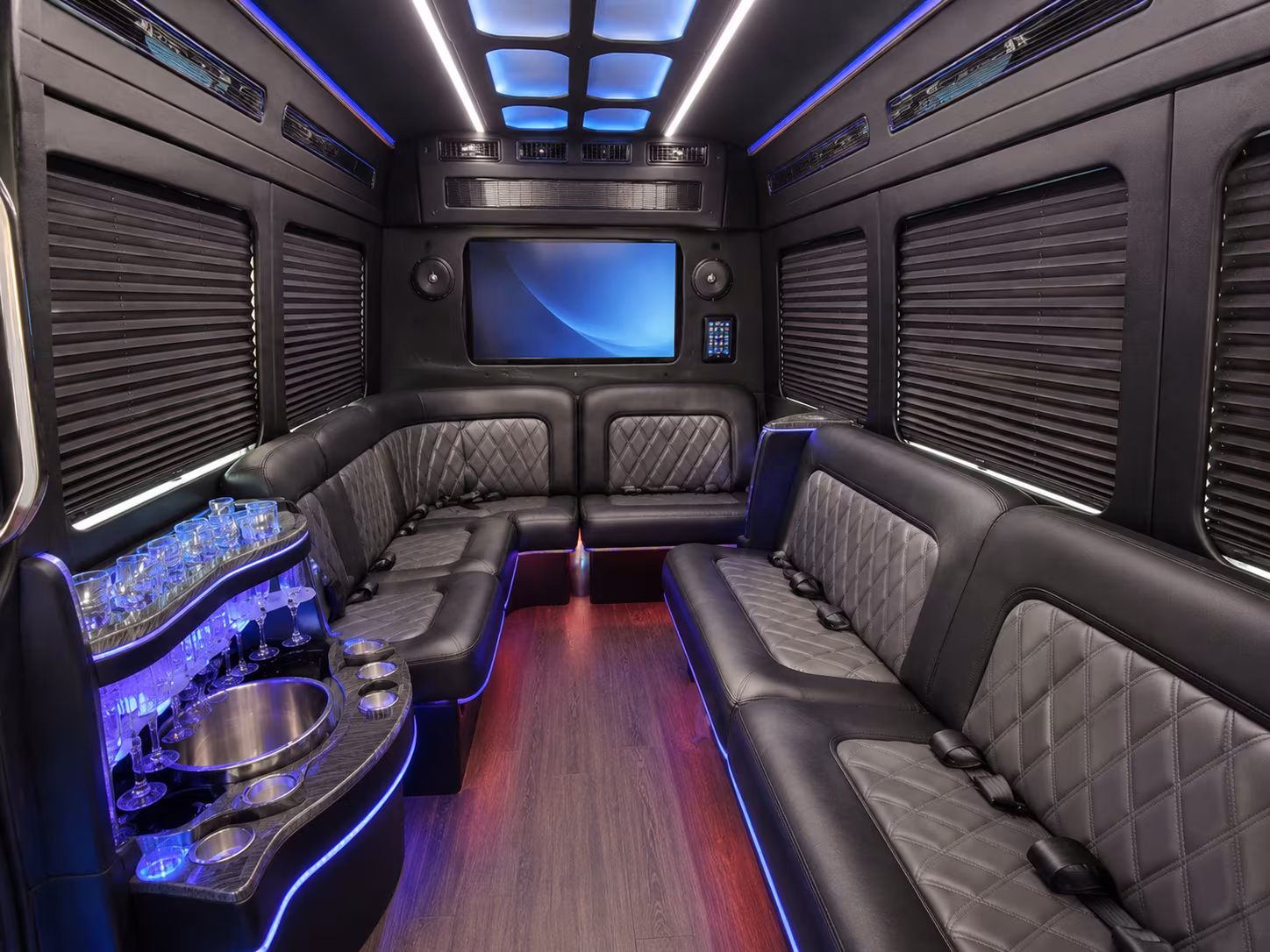 sacramento sprinter limousine interior